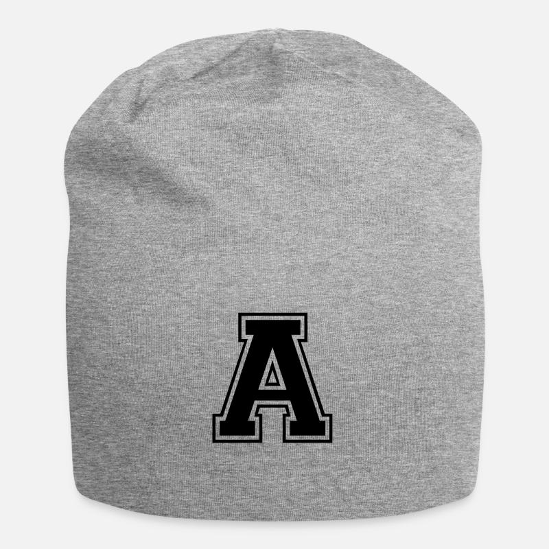 a - Bonnet en jersey - gris chiné