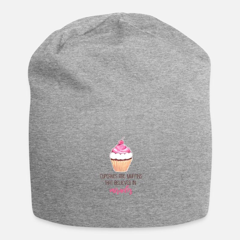 Cupcake - Jersey-Beanie - Grau meliert