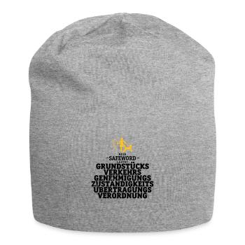 Mein Safeword lautet - Jersey-Beanie - Grau meliert - Vorne