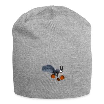 Comic Eichhörnchen - Jersey-Beanie - Grau meliert - Vorne