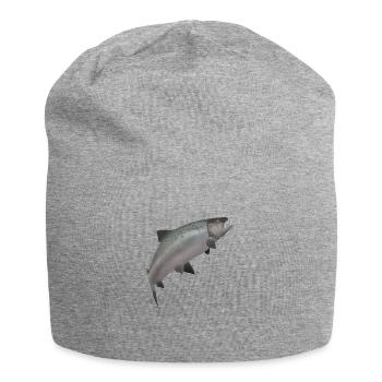 3D Lachs - Jersey-Beanie - Grau meliert - Vorne