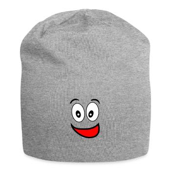 protège-dents drôle - Bonnet en jersey - gris chiné - Devant