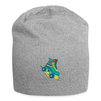 80er Jahre, Walzen, 80er Jahre, Retro, Vintage - Jersey-Beanie - Grau meliert - Vorne