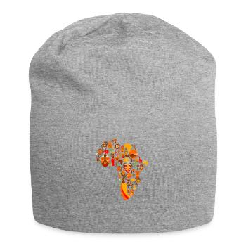 Afrique - Bonnet en jersey - gris chiné - Devant