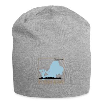 Fraueninsel Skyline - Jersey-Beanie - Grau meliert - Vorne