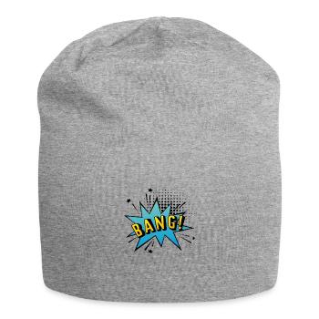 BANG! Sprechblase im Pop-Art Stil - Jersey-Beanie - Grau meliert - Vorne