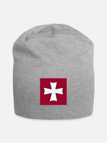Flagge von Sant Joan Ciutadella de Menorca - Jersey-Beanie - Grau meliert