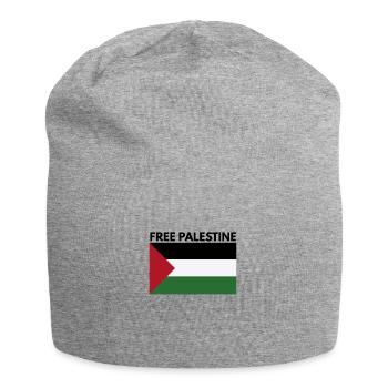 Palestine libre - Bonnet en jersey - gris chiné - Devant