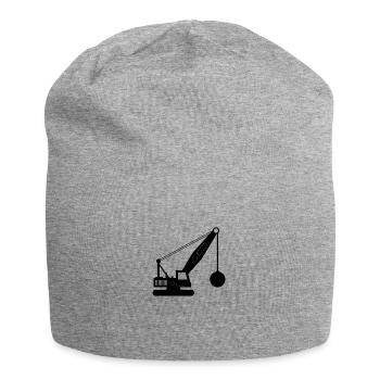 wrecking crane - Jersey Beanie - heather grey - Front