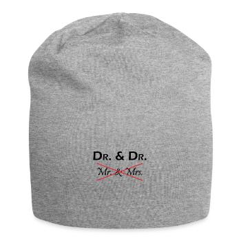 Dr Phd Student Gift - Jersey Beanie - heather grey - Front