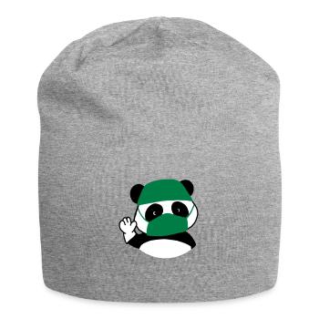 Panda surgeon operating room - Jersey Beanie - heather grey - Front