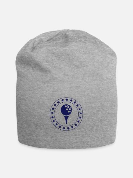 Golf - Golfer - Golfmaschine - Jersey-Beanie - Grau meliert