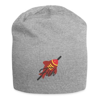 Fish - Bonnet en jersey - gris chiné - Devant