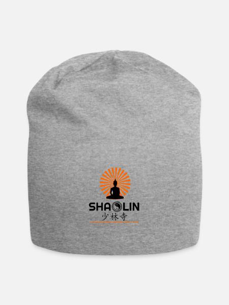 Ich liebe Shaolin, Shaolin Kung Fu, Shaolin Hoodies, - Jersey-Beanie - Grau meliert