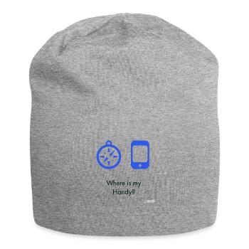 Where is my mobile phone? - Jersey Beanie - heather grey - Front