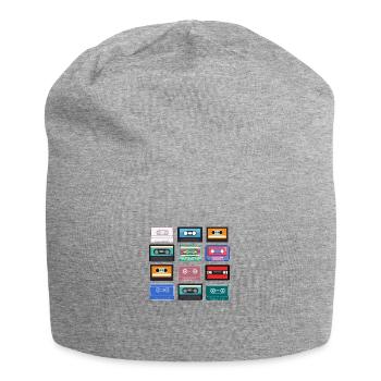 Kassetten - Jersey-Beanie - Grau meliert - Vorne