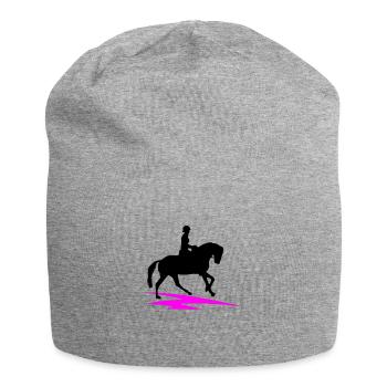 Cheval - Bonnet en jersey - gris chiné - Devant
