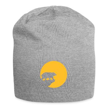 Falaise de la lune de l’ours - Bonnet en jersey - gris chiné - Devant