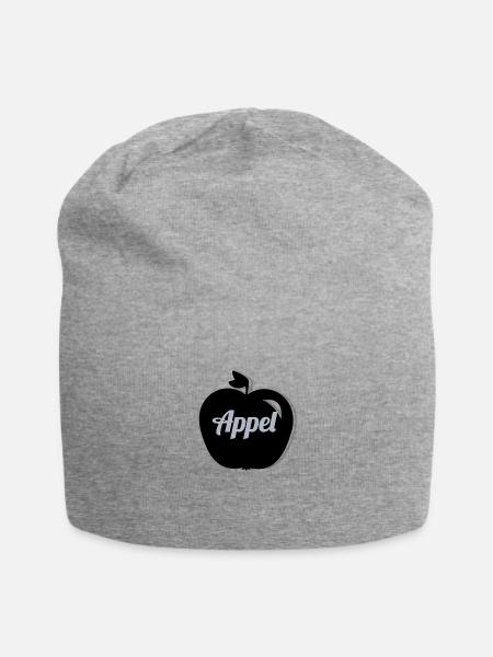 Apple Apfel - Jersey-Beanie - Grau meliert