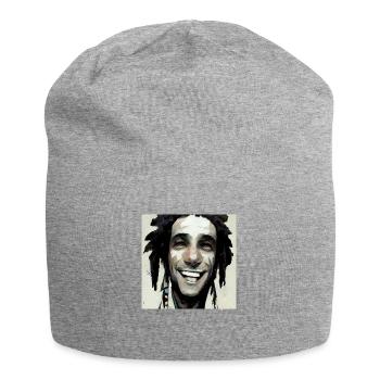 Rastafari Sketch Painting - Bonnet en jersey - gris chiné - Devant