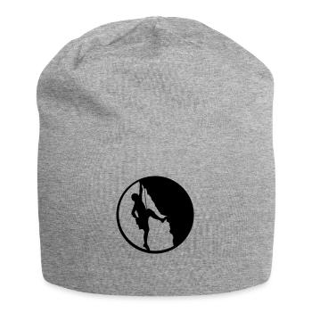climbing Silhouette Mountaineering Sport - Jersey Beanie - heather grey - Front