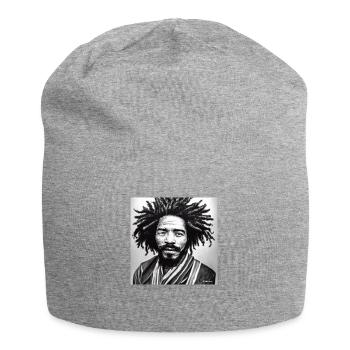 Rasta Man Skizzenkunst - Jersey-Beanie - Grau meliert - Vorne
