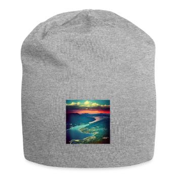 Blick Von Den Blue Mountains - Jersey-Beanie - Grau meliert - Vorne
