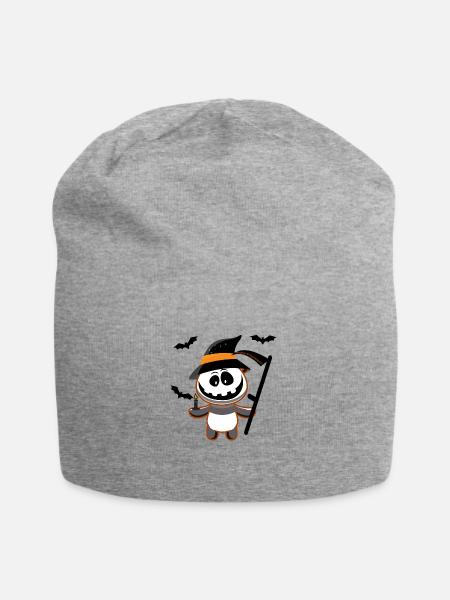 Happy Helloween - Jersey-Beanie - Grau meliert