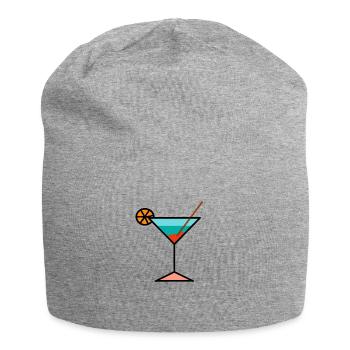 Cocktails d’été! - Bonnet en jersey - gris chiné - Devant