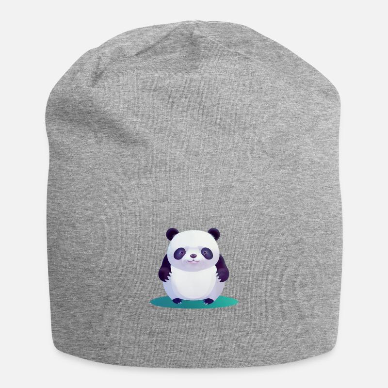 Bébé Panda - Bonnet en jersey - gris chiné