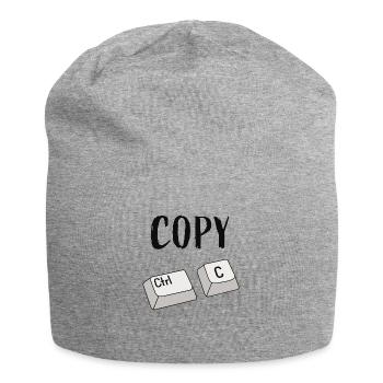 Ctrl C Copy - Jersey Beanie - heather grey - Front