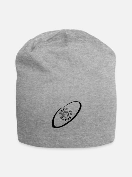 Space - Jersey-Beanie - Grau meliert