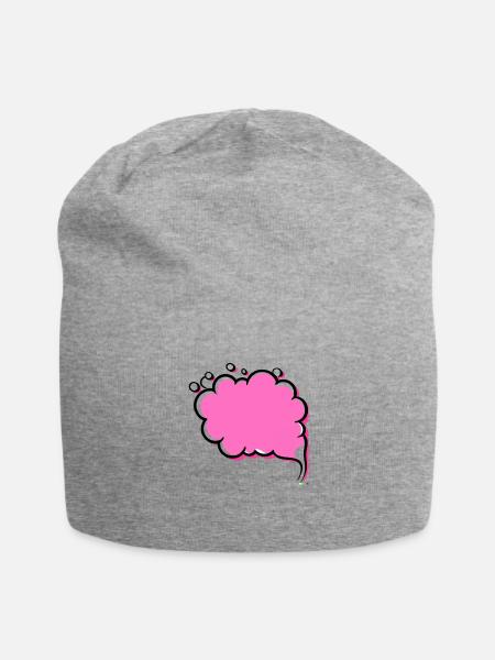Pinke Wolke - Jersey-Beanie - Grau meliert