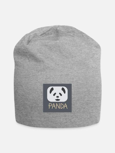 The Grey Panda - Jersey-Beanie - Grau meliert