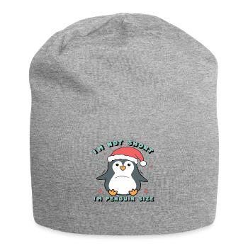 I´m not Short I´m Penguin Size - Jersey-Beanie - Grau meliert - Vorne
