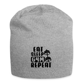 ESSEN SCHLAFGYMNASTIK WIEDERHOLEN - Jersey-Beanie - Grau meliert - Vorne