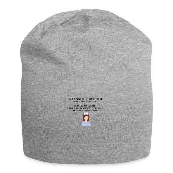 Krankenschwester lustig Geschenkidee Definition - Jersey-Beanie - Grau meliert - Vorne