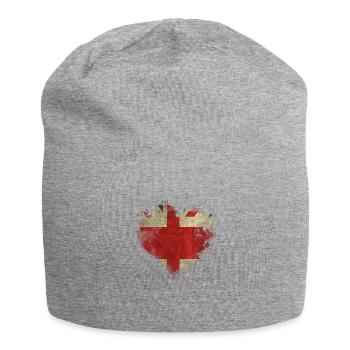 England UK London British English United Kingdom - Jersey Beanie - heather grey - Front