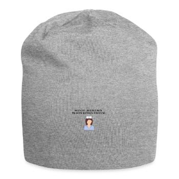 Krankenschwester Geschenkidee lustig Heldin - Jersey-Beanie - Grau meliert - Vorne
