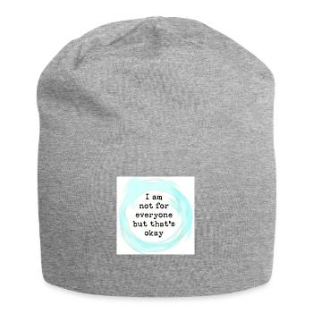 Be yourself - Jersey Beanie - heather grey - Front