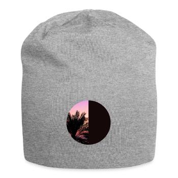 T-Shirt Urlaub Strand Palmen Ferien Sommer Sonne - Jersey-Beanie - Grau meliert - Vorne
