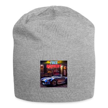 FREE DELIVERY - Jersey-Beanie - Grau meliert - Vorne