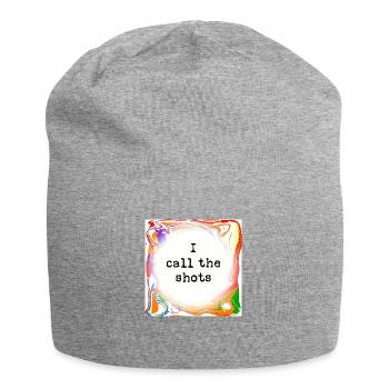 I call the shots - Jersey Beanie - heather grey - Front