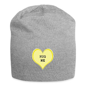 Hug me - Jersey Beanie - heather grey - Front