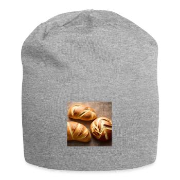 Portrait d’un pain croustillant - Bonnet en jersey - gris chiné - Devant