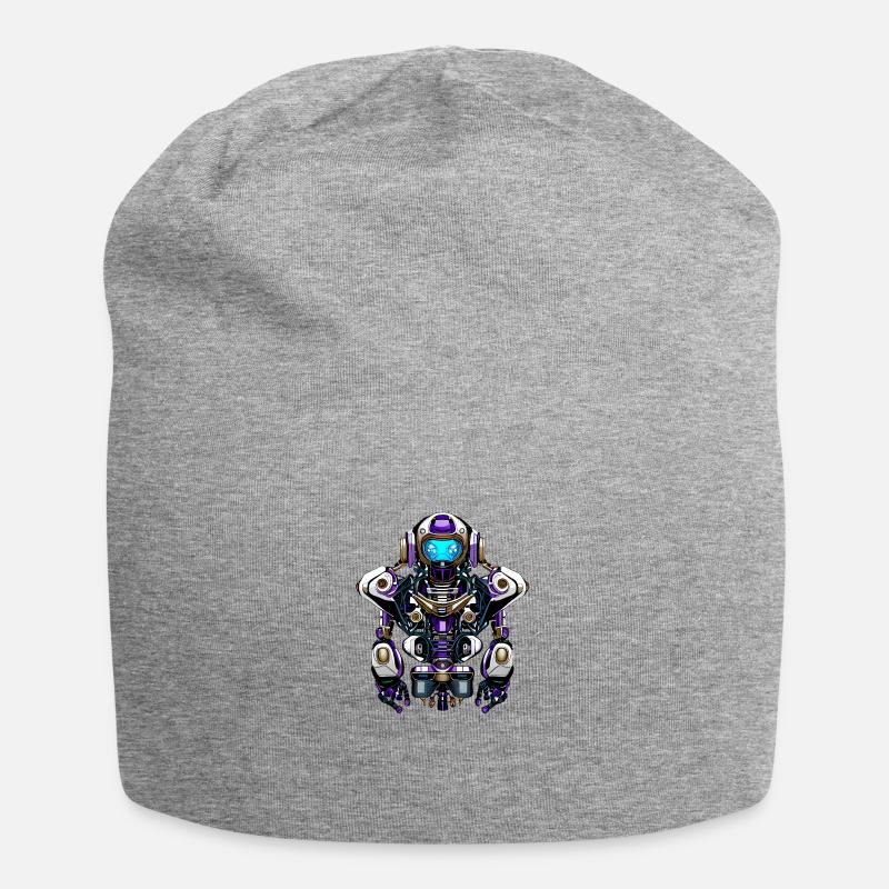 Roboter Alpha - Jersey-Beanie - Grau meliert