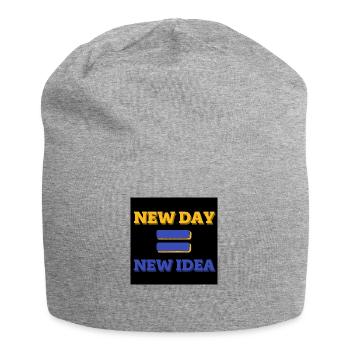 NEUER TAG=NEUE IDEE - Jersey-Beanie - Grau meliert - Vorne