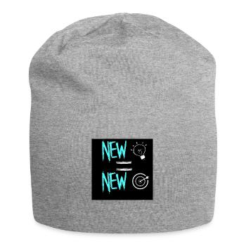 NEW IDEA= NEW OBJECTIF - Bonnet en jersey - gris chiné - Devant