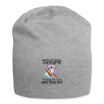 Australia funny surfing gift idea koala cute - Jersey Beanie - heather grey - Front
