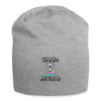 Australia Koala Cute Gift Idea Surfing - Jersey Beanie - heather grey - Front